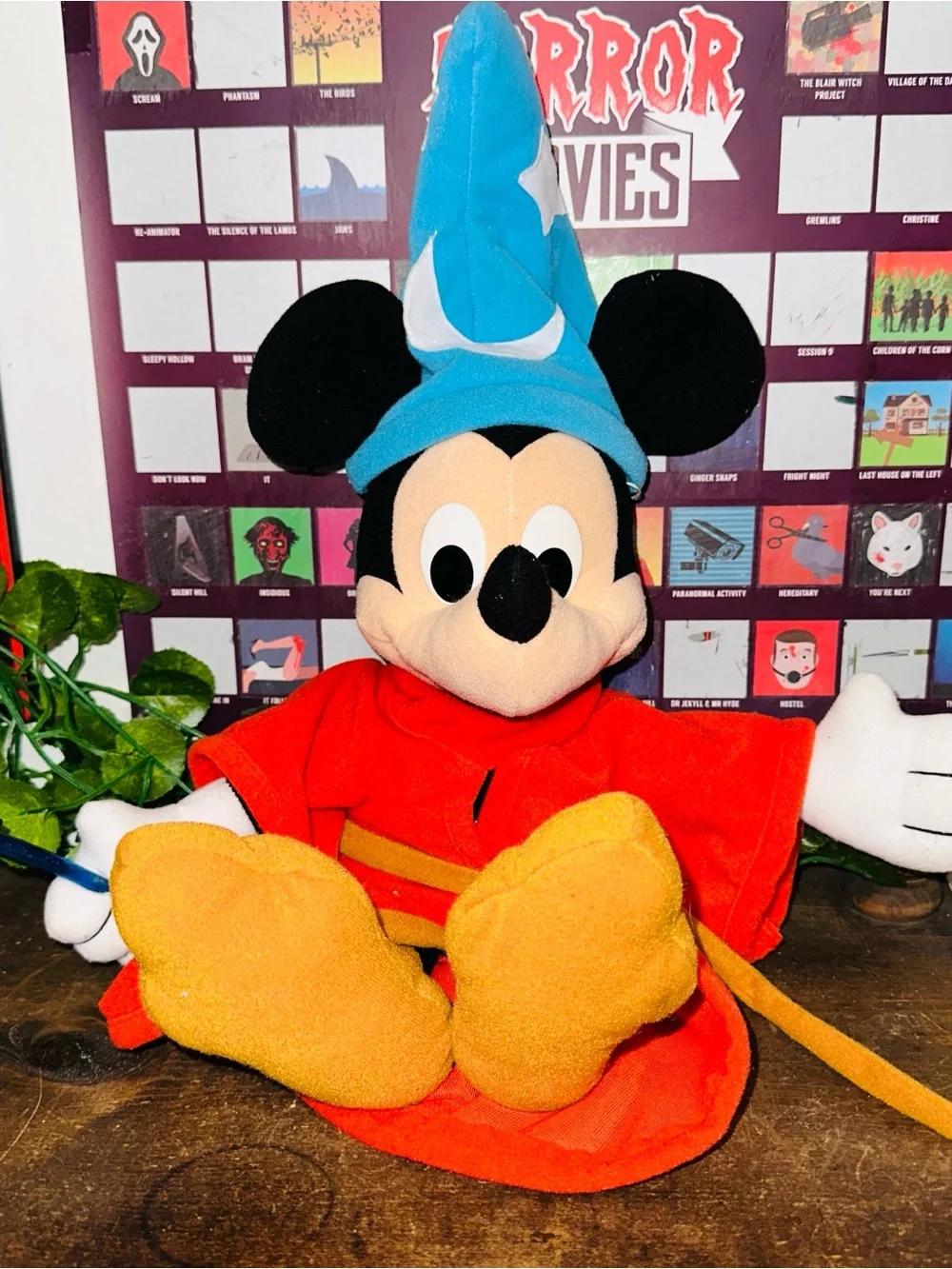 Disney Vintage 90’s Sorcerer Mickey Mouse Playskool Plush Toy